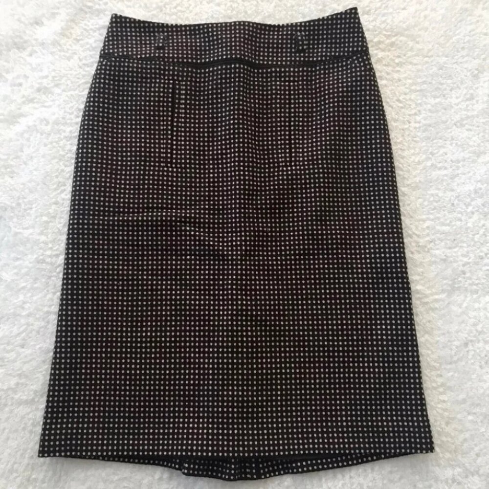 Ann Taylor Size 2 Wool Polka Dot Skirt